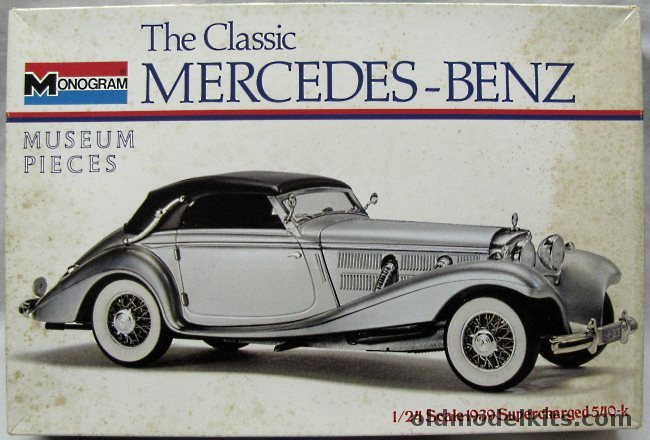 Monogram 1/24 Mercedes-Benz 1939 Supercharged 540-K, 8202 plastic model kit